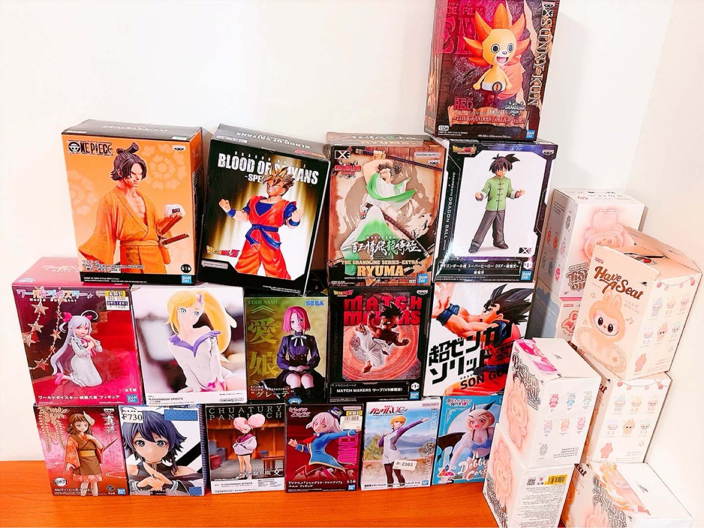 Banpresto Anime Figures Bundle - One Piece, Dragon Ball