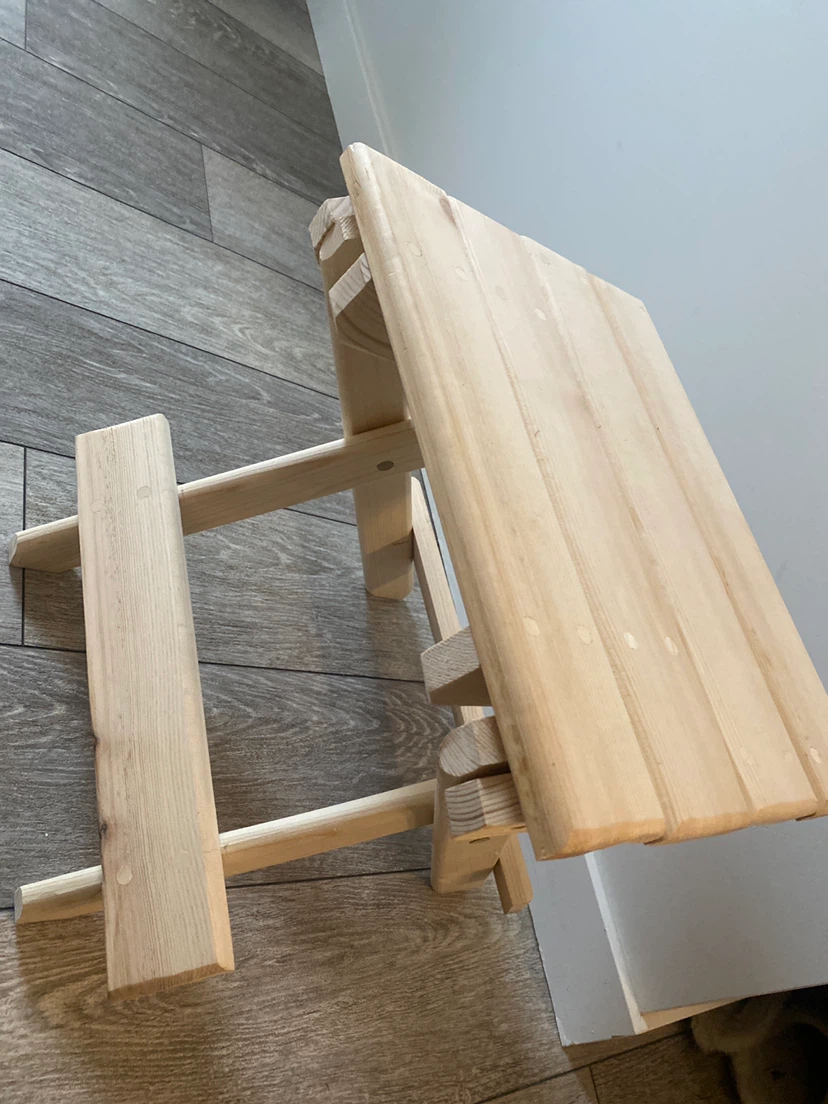 Wooden Folding Stool