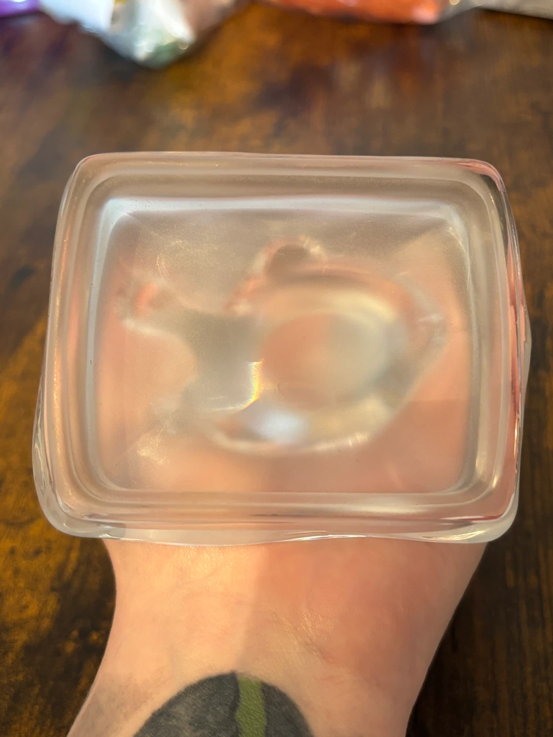 Vintage Cristal d'Arques Crystal Clear Cat on a Frosted Pillow - photo 3