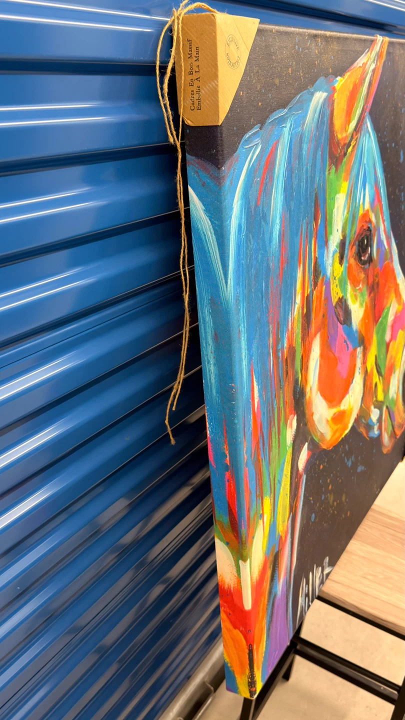 Colorful Horse Canvas Art – Modern Abstract Painting - photo 3