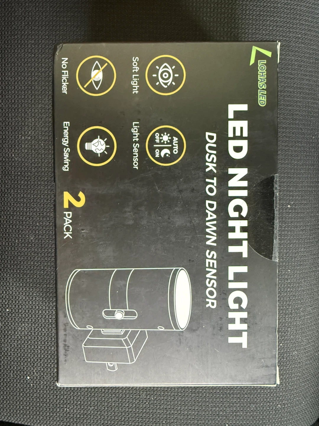 Lohas LED Dusk to Dawn Night Light (2 Pack)