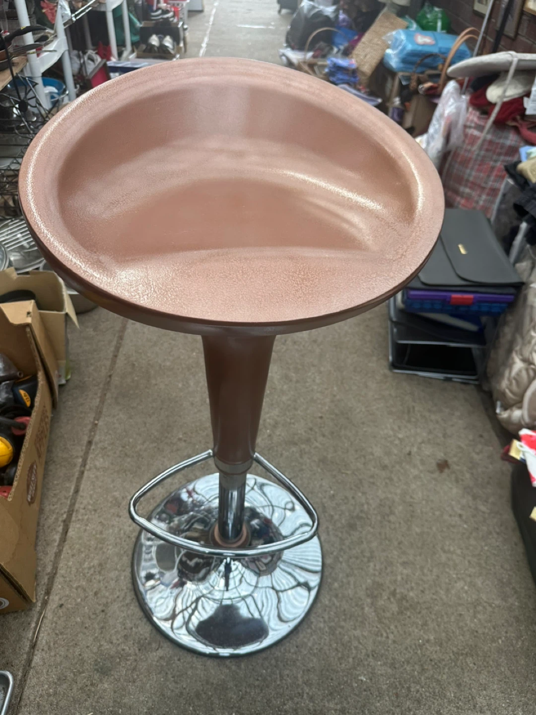 3 pc Adjustable Bar Stool - Brown