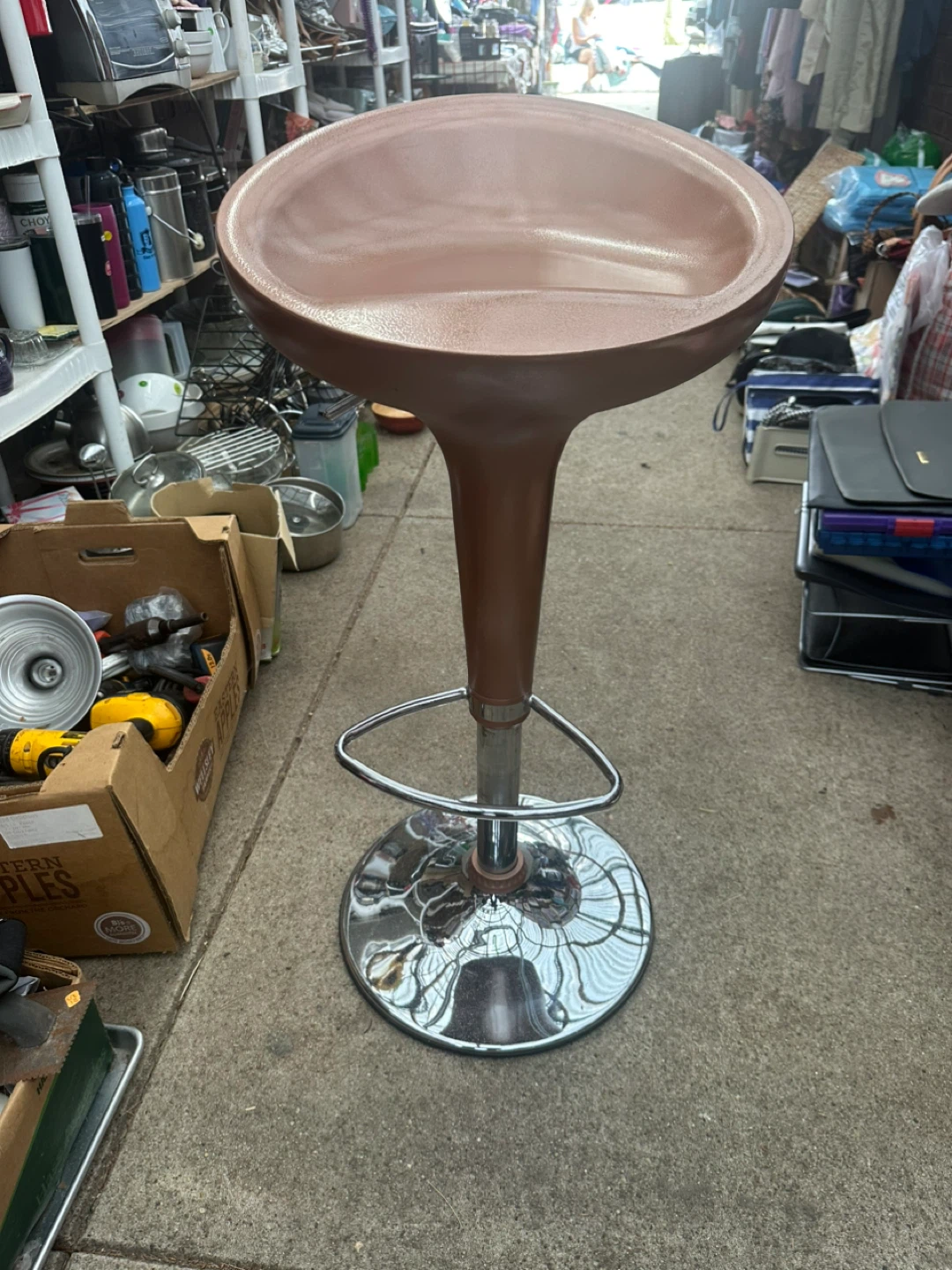 3 pc Adjustable Bar Stool - Brown - photo 3