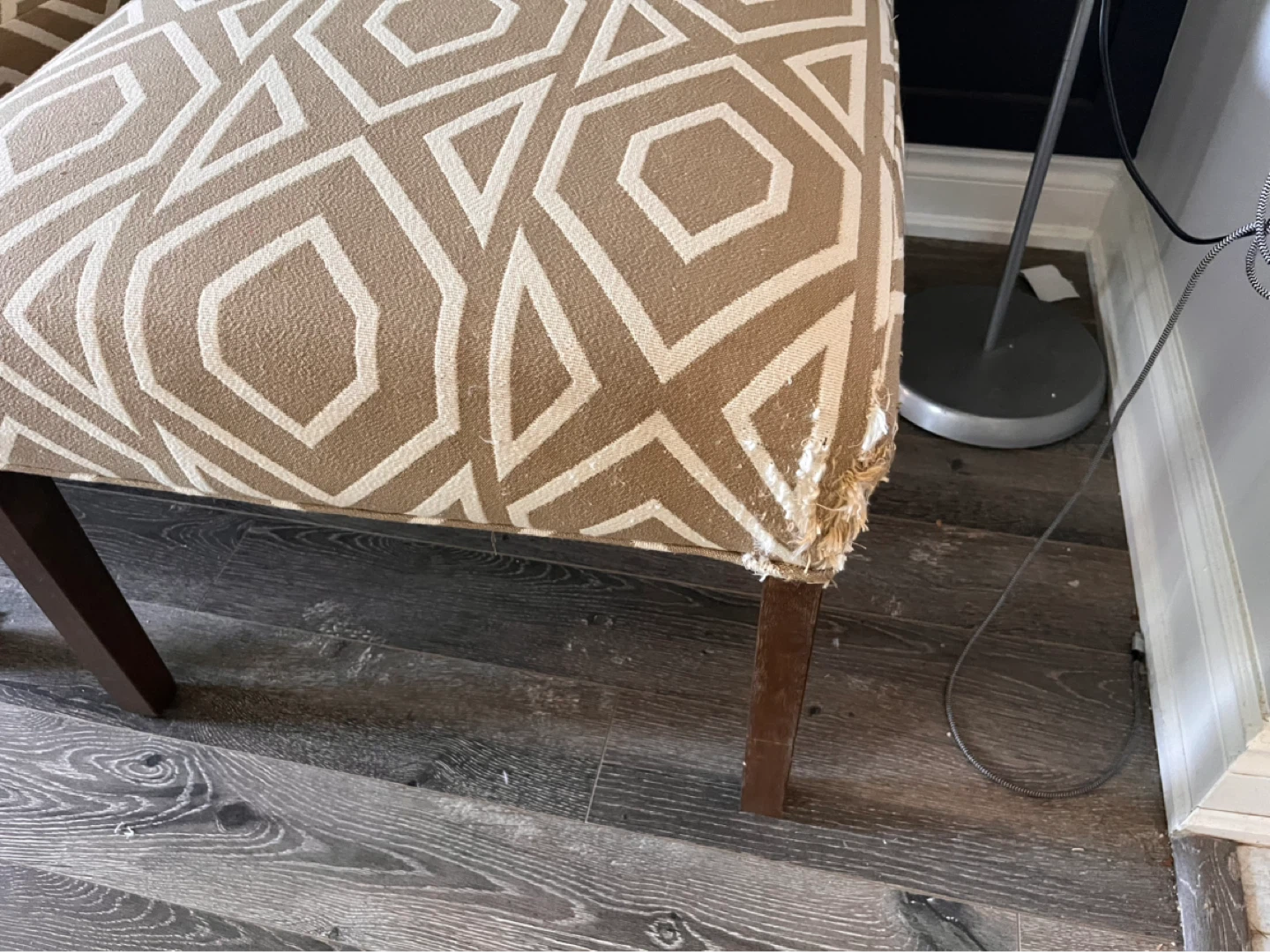 Set of 2 Accent Chairs with Geometric Pattern - photo 5