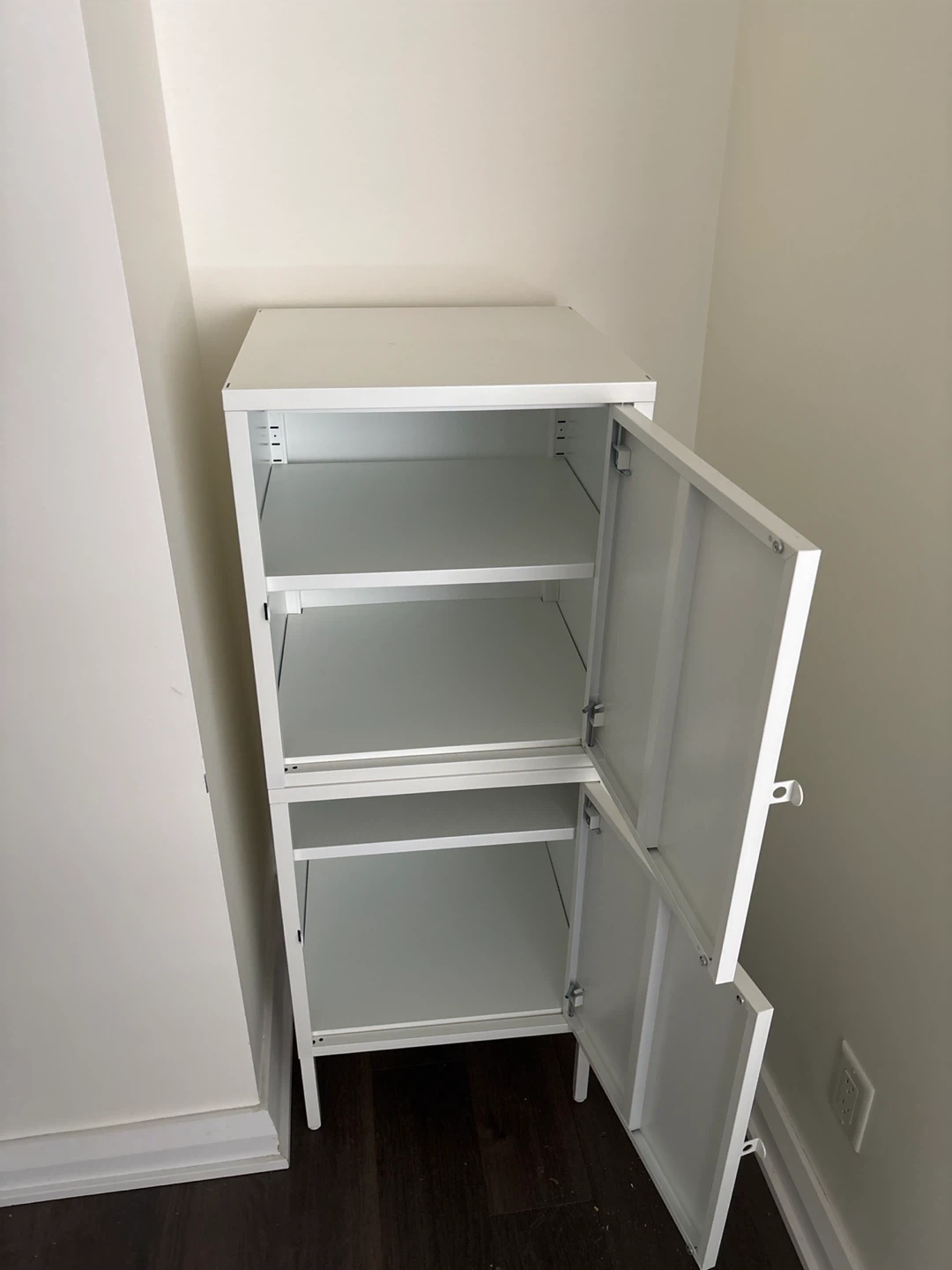 IKEA metal White Storage Cabinet - photo 2