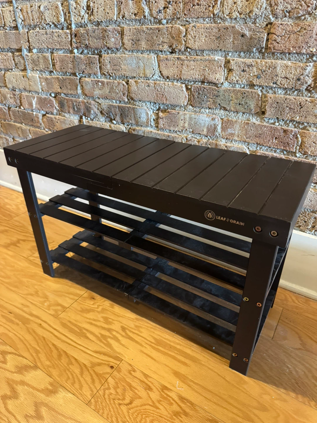 Bamboo shoe rack and bench