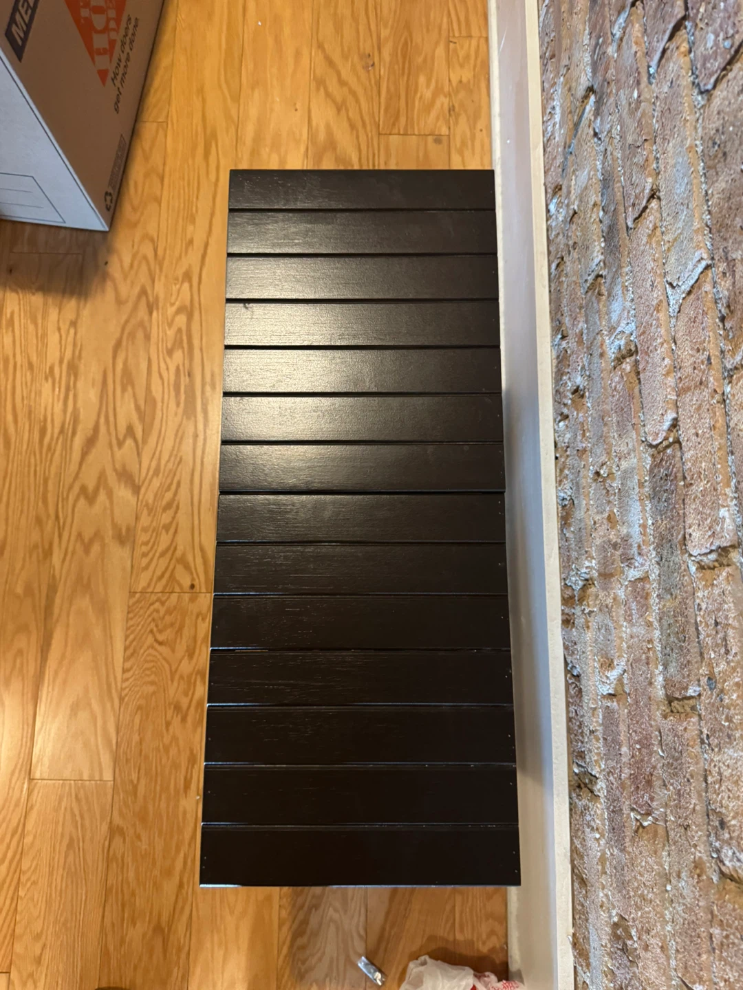 Bamboo shoe rack and bench - photo 2