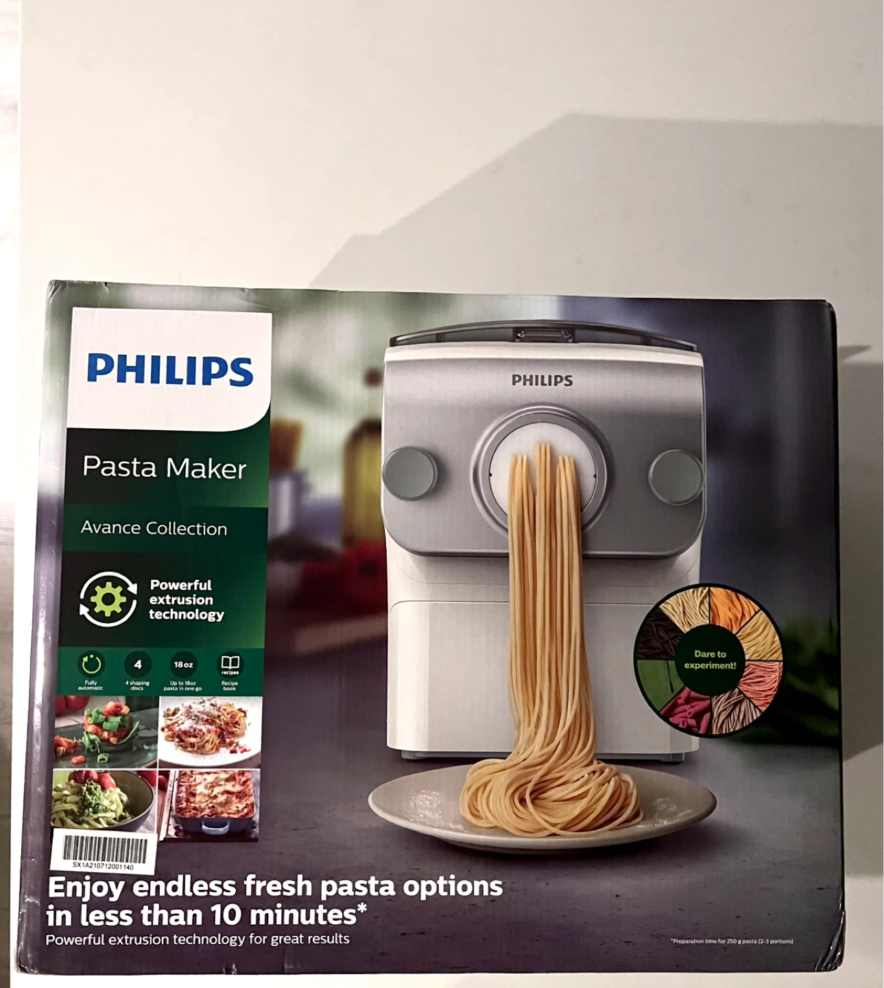 $195 UNUSED White Philips 7000 Automatic Pasta Maker