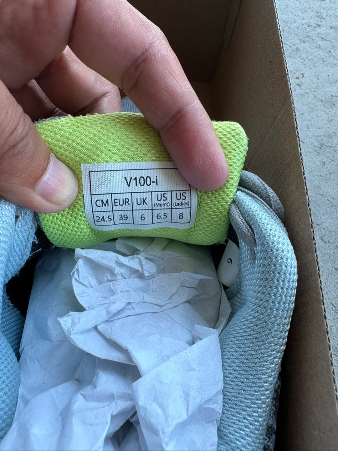 Yonex V100-i Badminton Shoes Grey/Lime US 8 - photo 3