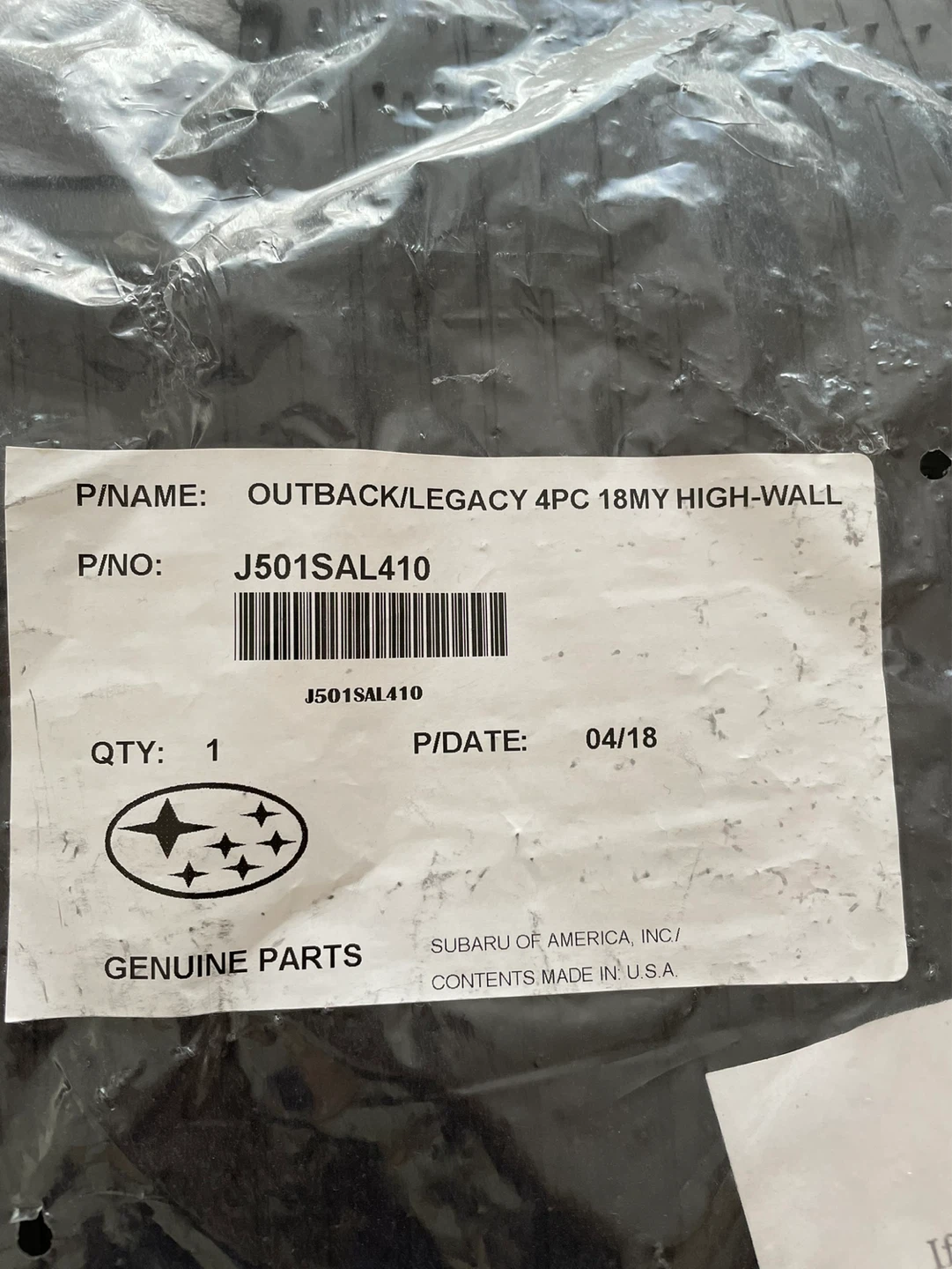Subaru Outback/Legacy 4PC All-Weather Floor Mats