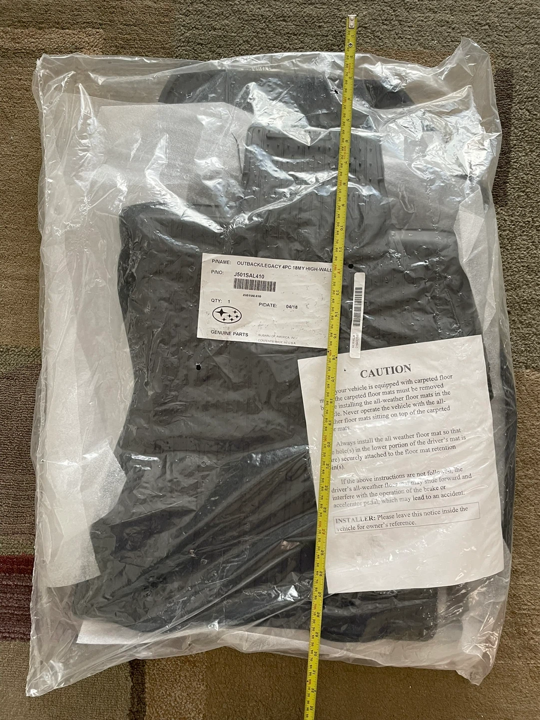 Subaru Outback/Legacy 4PC All-Weather Floor Mats - photo 2