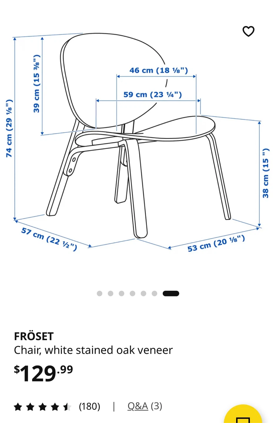IKEA FRÖSET Chair - Black - photo 5