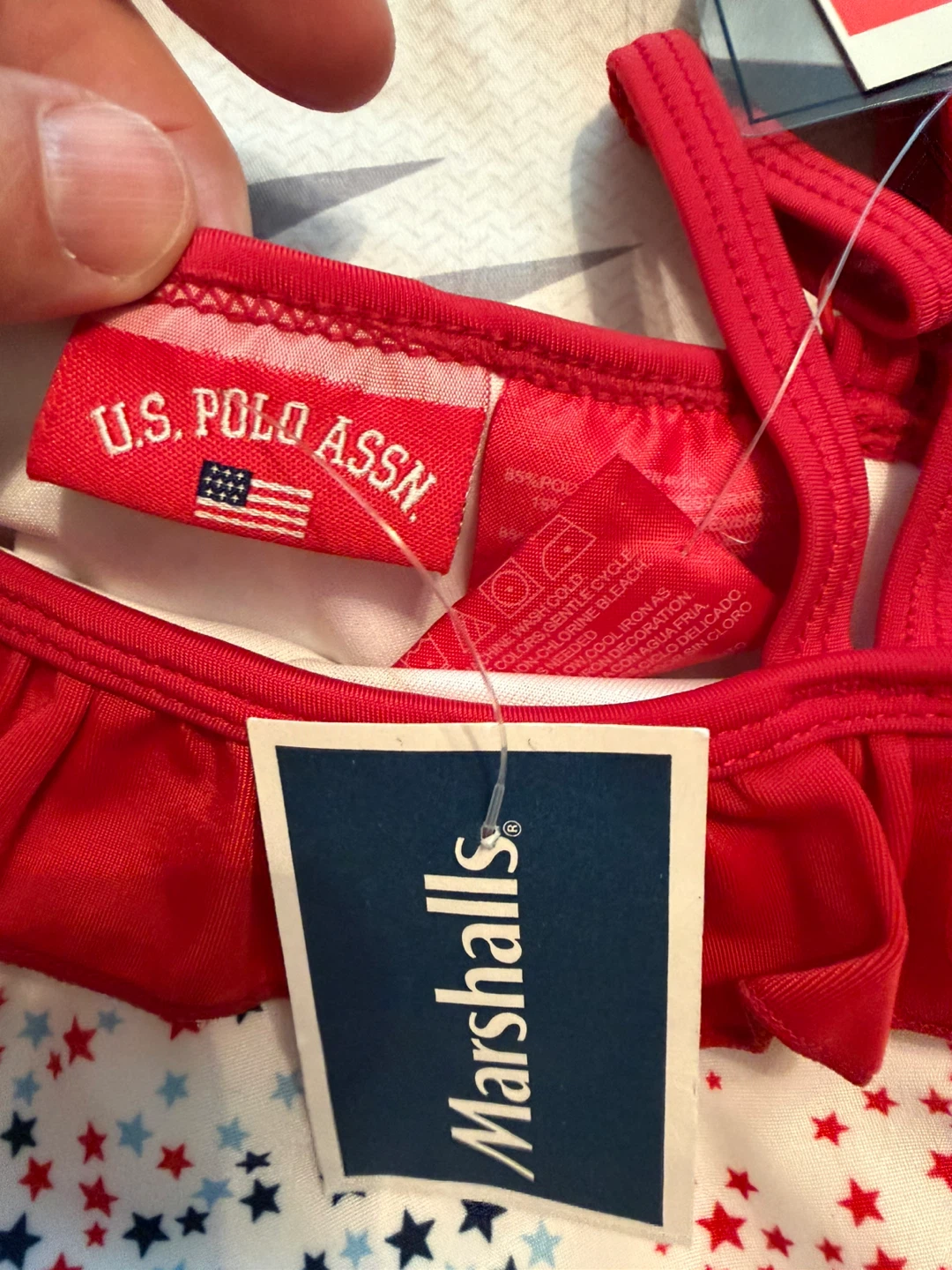 U.S. Polo Assn. Girls Swimsuit Size 2T - photo 4