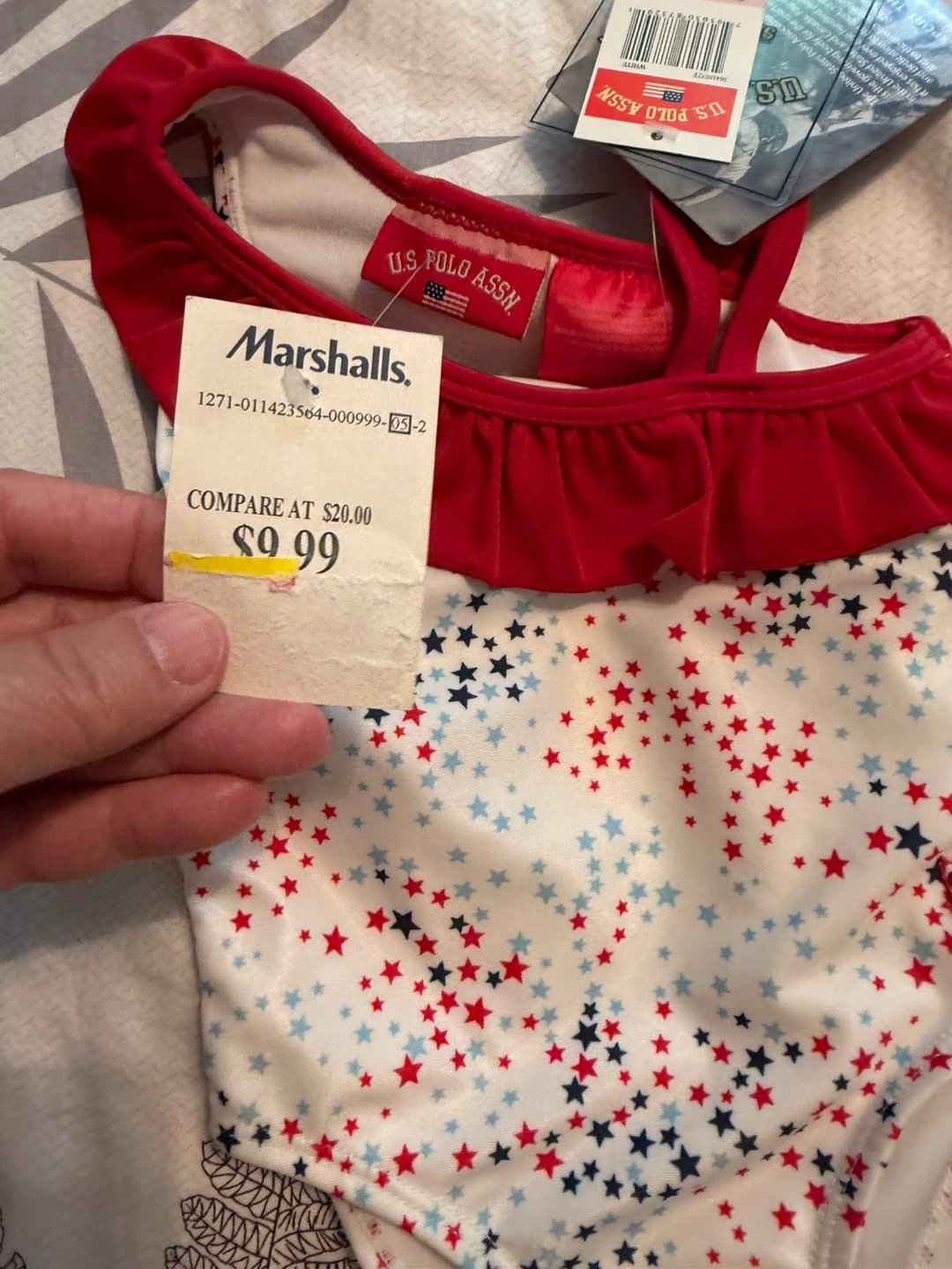 U.S. Polo Assn. Girls Swimsuit Size 2T - photo 2