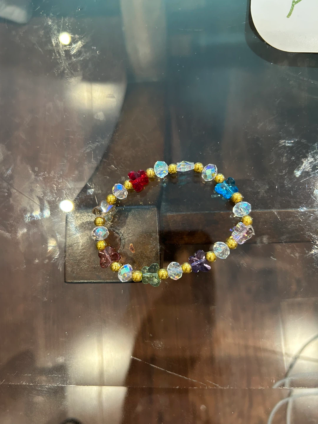 Beaded Bracelet with Charms