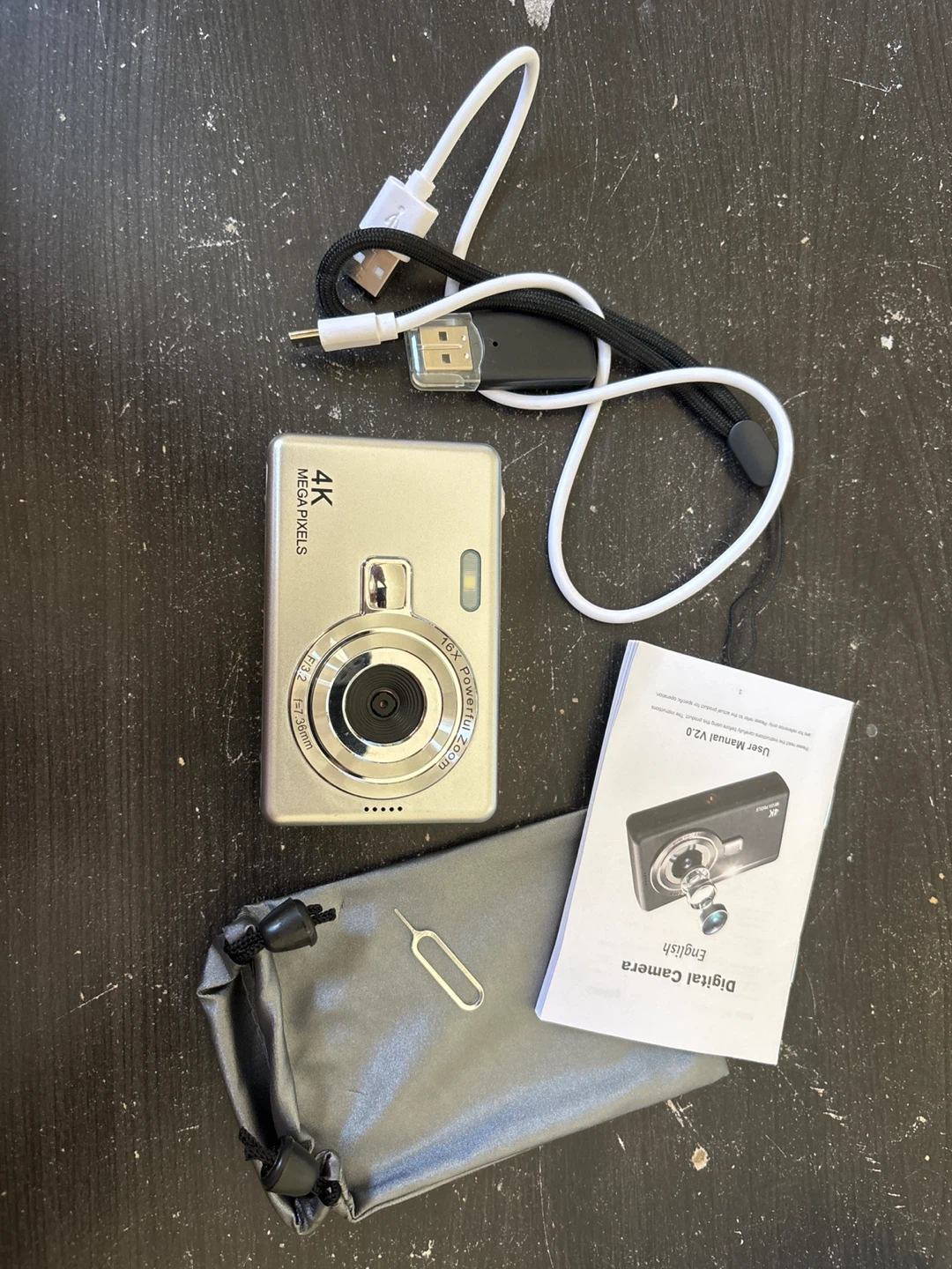 4K Digital Camera with 16X Zoom and Accessories