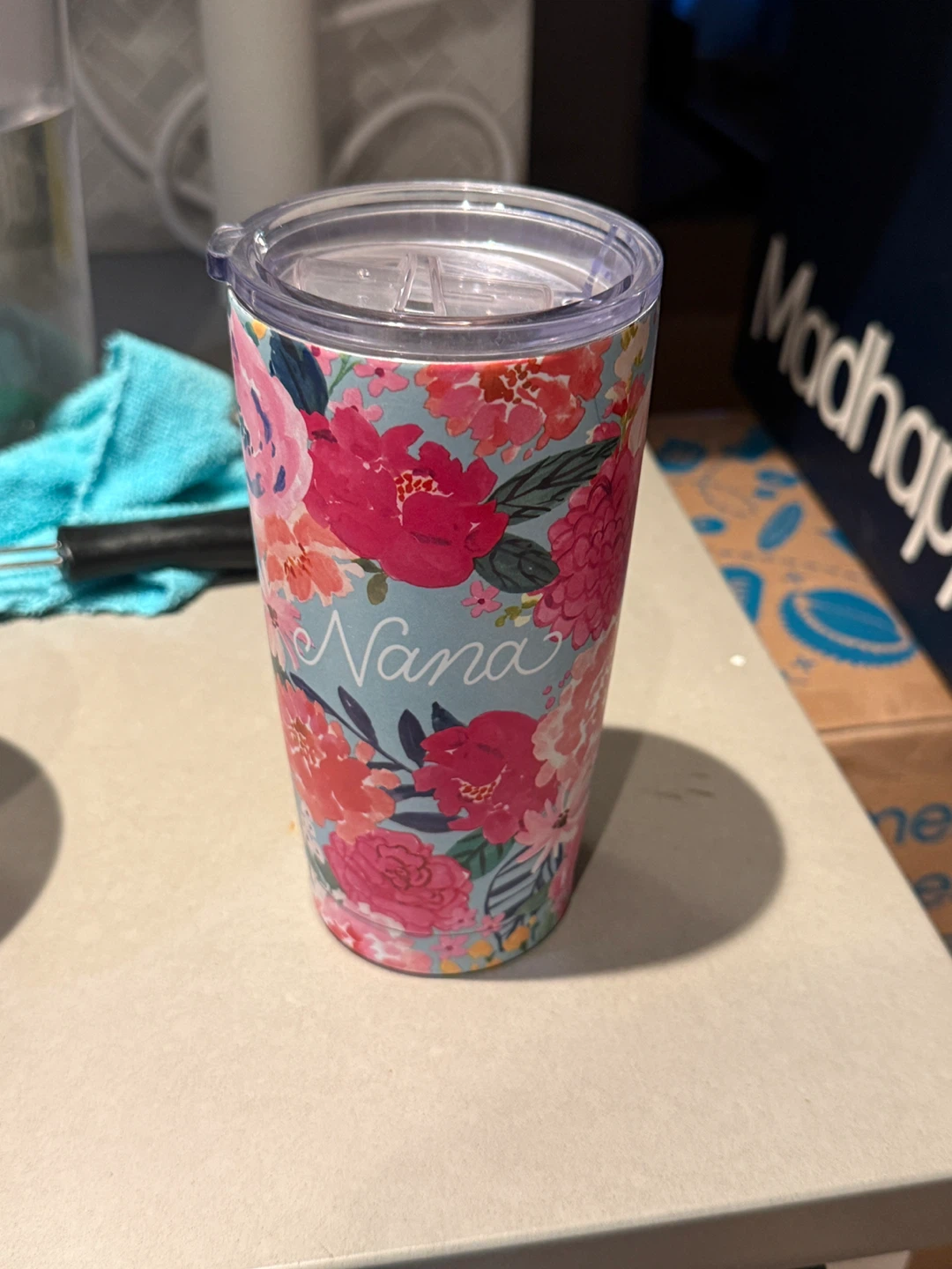 Clementine Paper "Nana" Floral Tumbler 20oz