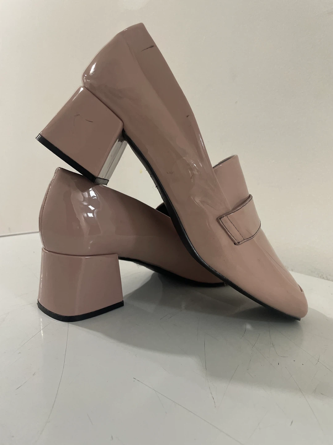 Raid Pink Patent Block Heels - Size 9 - photo 4