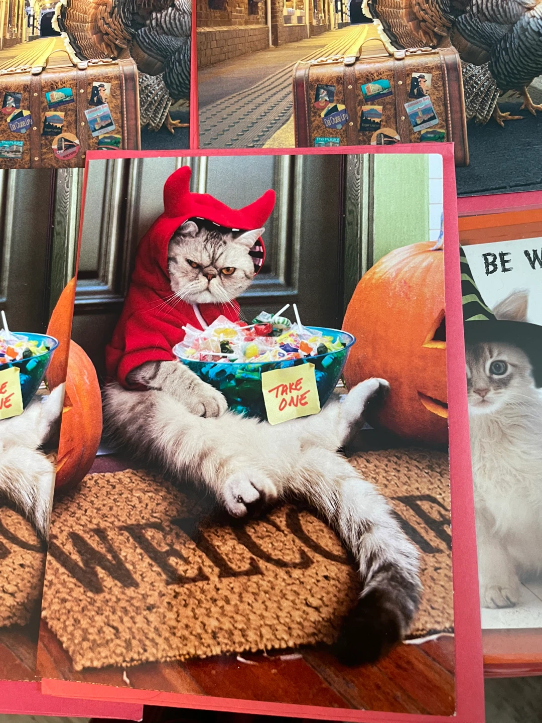 Halloween & Thanksgiving Greeting Card Bundle of 11 unused - photo 2