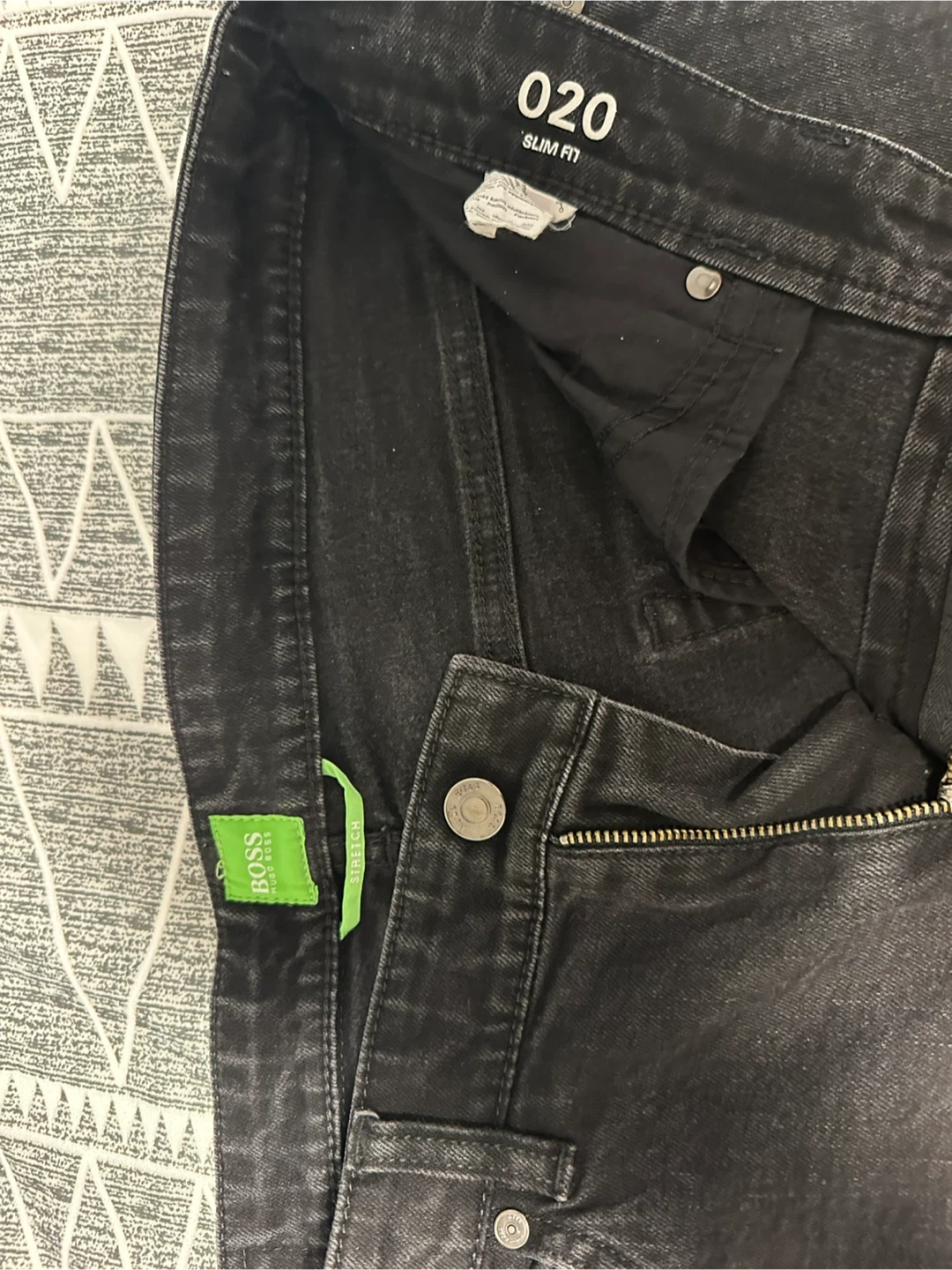 BOSS Hugo Boss Black Slim Fit Jeans Men's Size 32 - photo 3