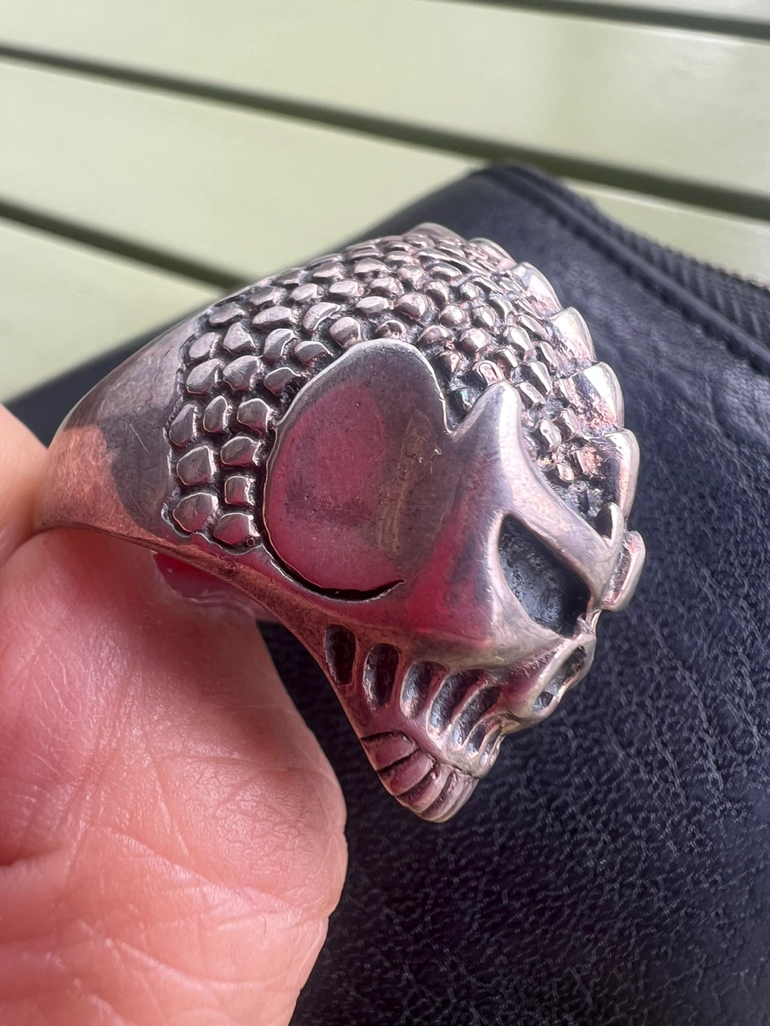 925 Sterling Silver Skull Ring - photo 2