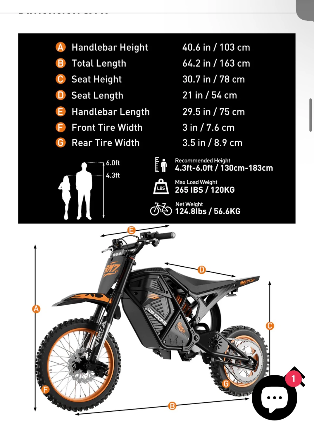 WINDONE RM7 Electric Dirt Bike - photo 4