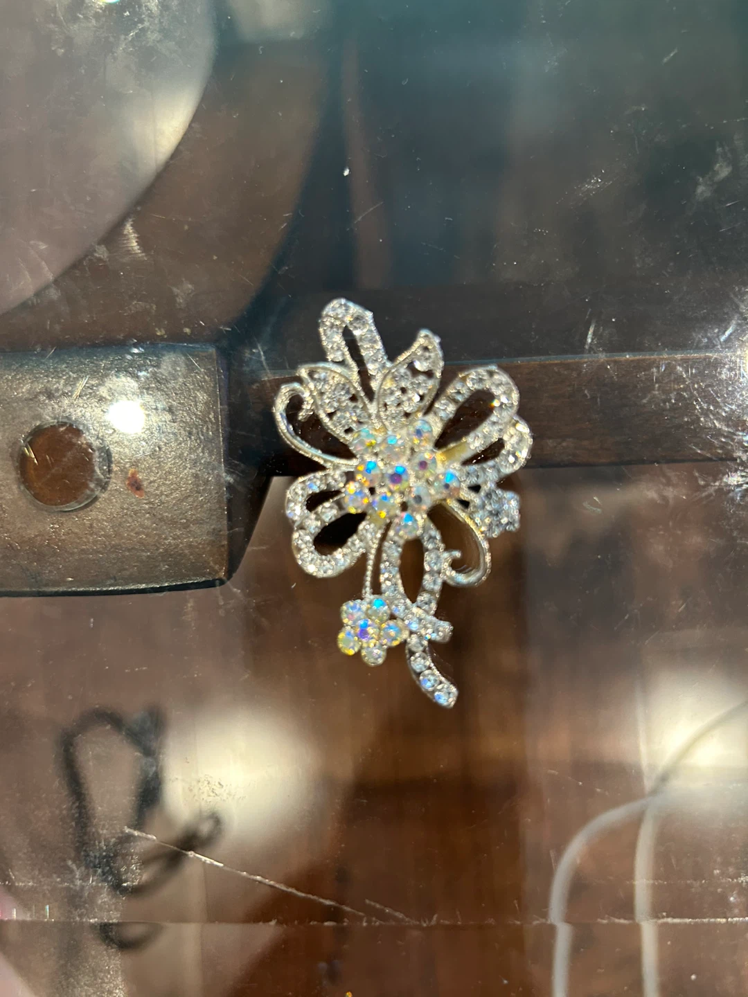 Sparkly Rhinestone Brooch