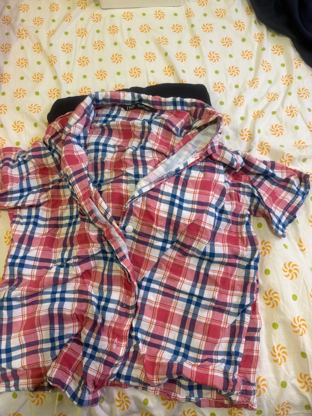 Next Plaid Button-Up Shirt