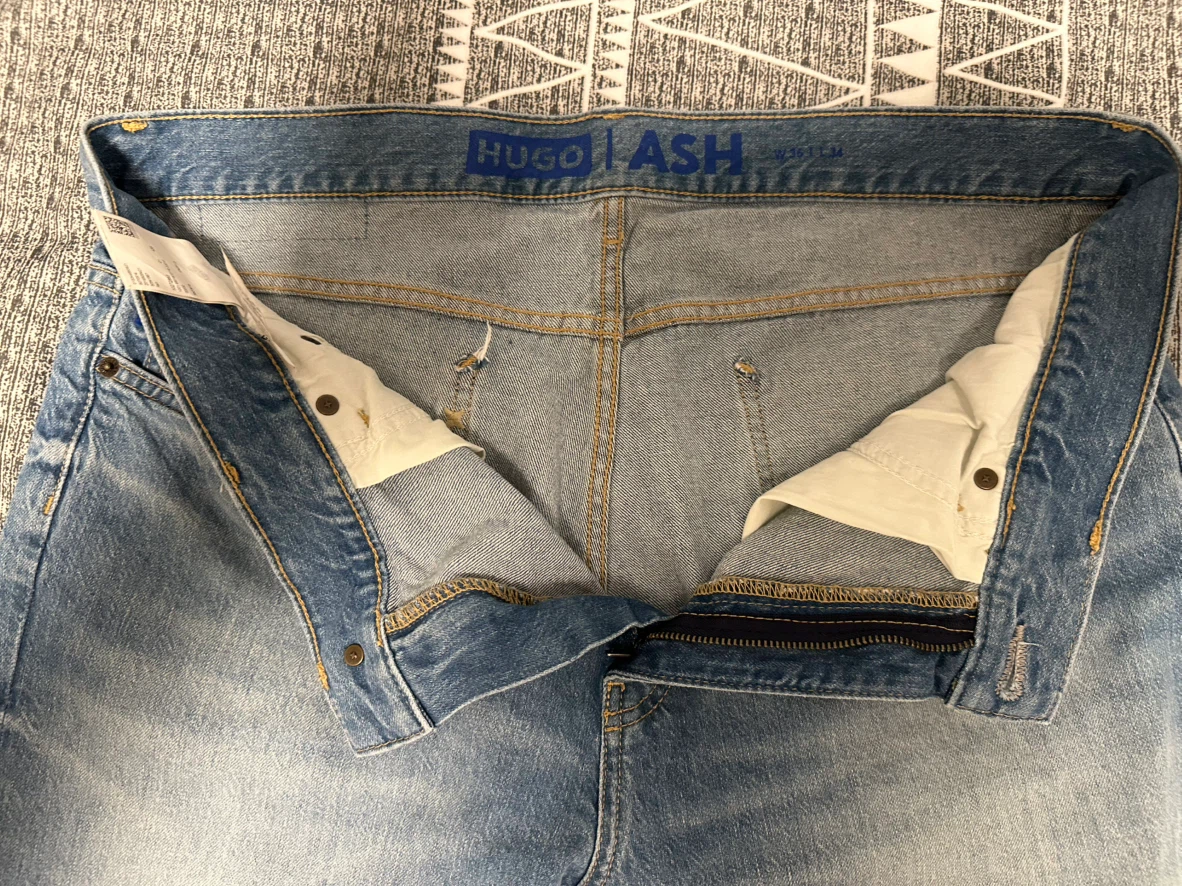 HUGO ASH Blue Denim Jeans - photo 3