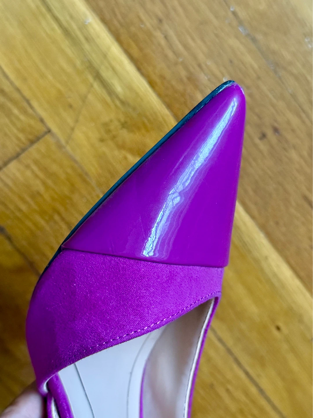 Zara Trafuluc Purple Pointed Toe Heels - photo 5