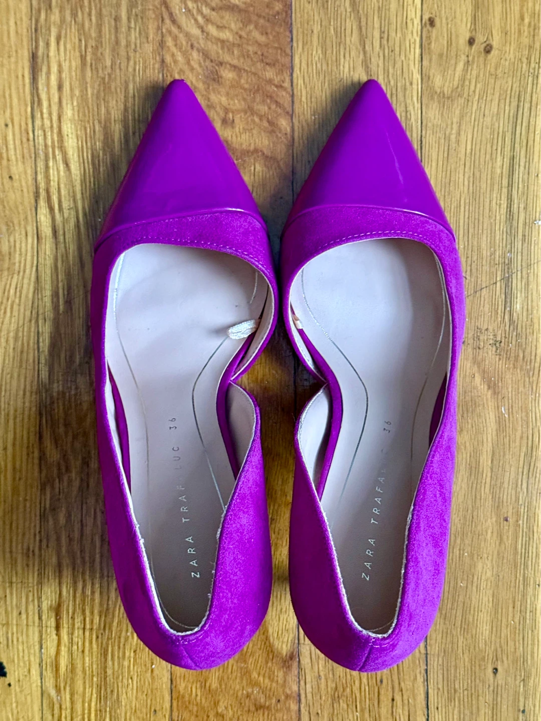 Zara Trafuluc Purple Pointed Toe Heels - photo 3