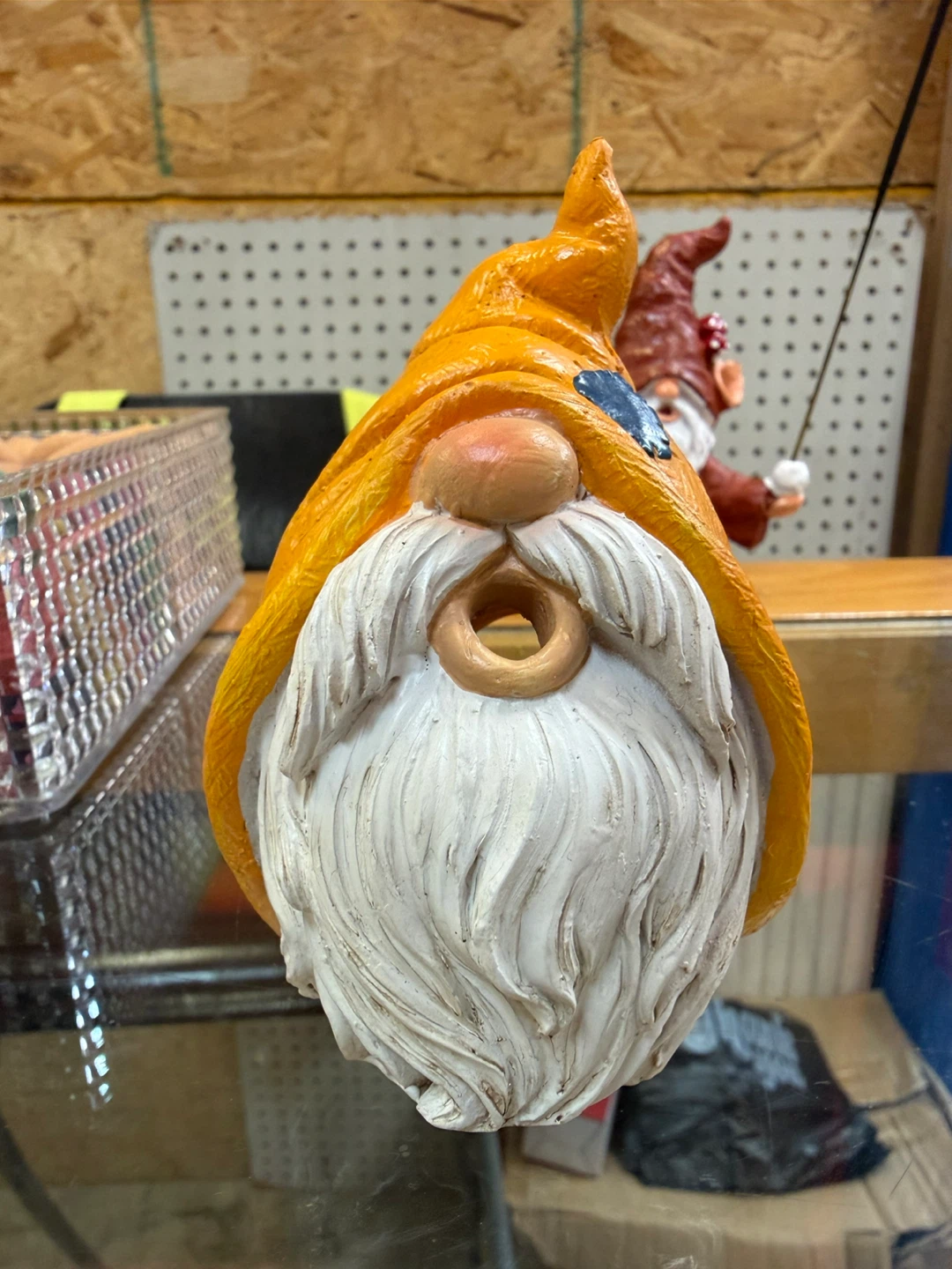 Decorative Gnome Figurine Holding Incense Stick
