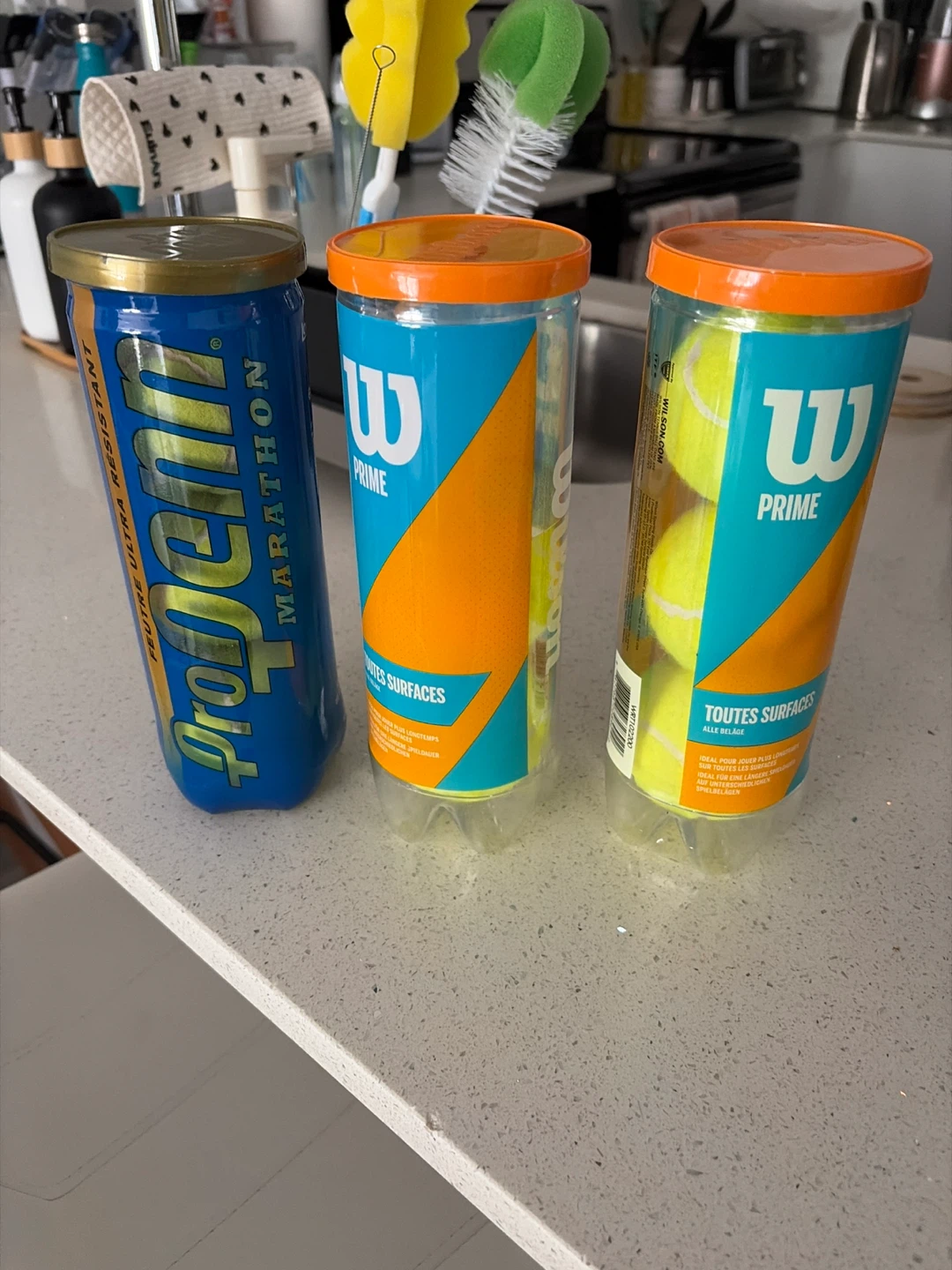 Tennis Balls (3-Can Pack) - OPENED