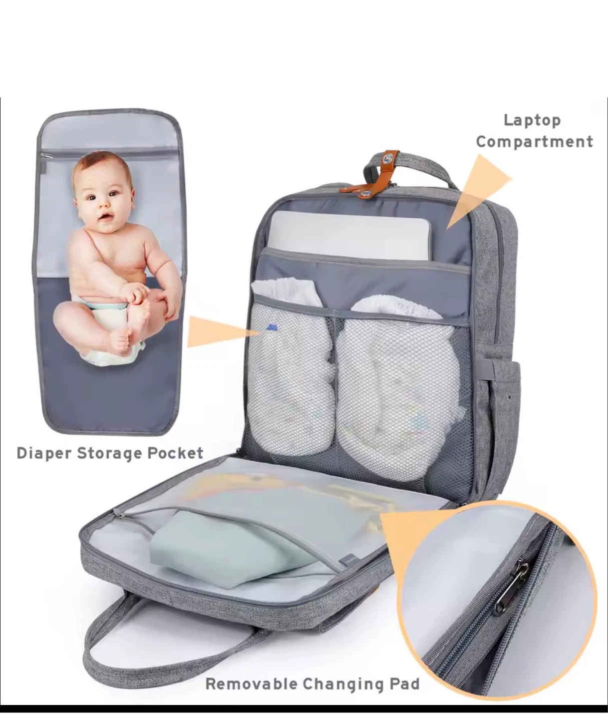Pomelo Best Diaper Backpack - photo 2