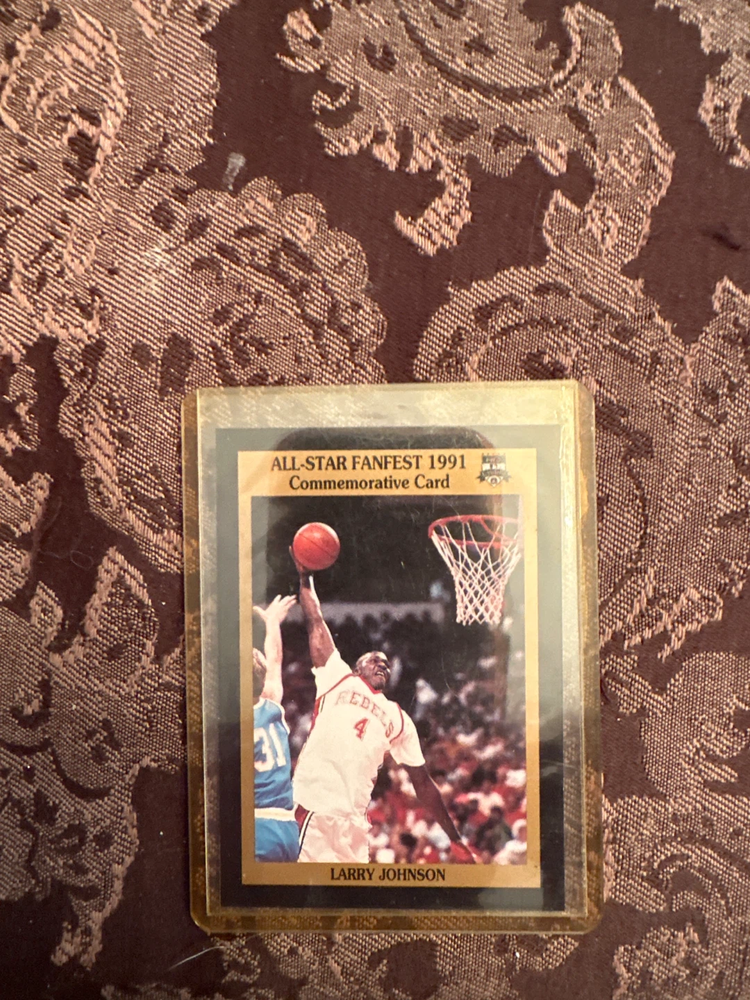 Smokey's Sports Cards Las Vegas Larry Johnson Commemorative Card