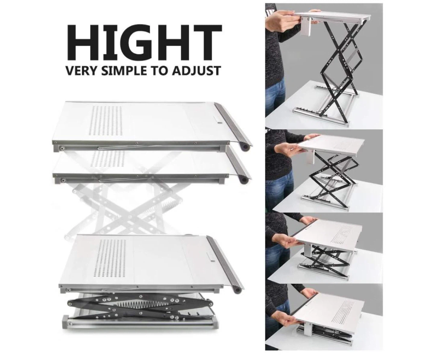 Adjustable Laptop Stand with Mouse Pad - photo 2