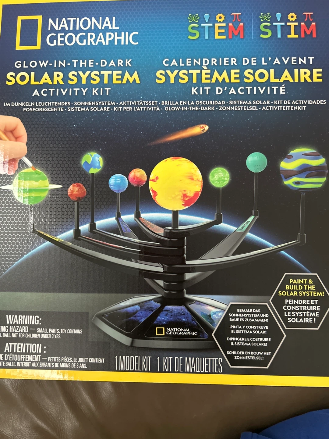 OPEN BOX National Geographic Glow-in-the-Dark Solar System Kit