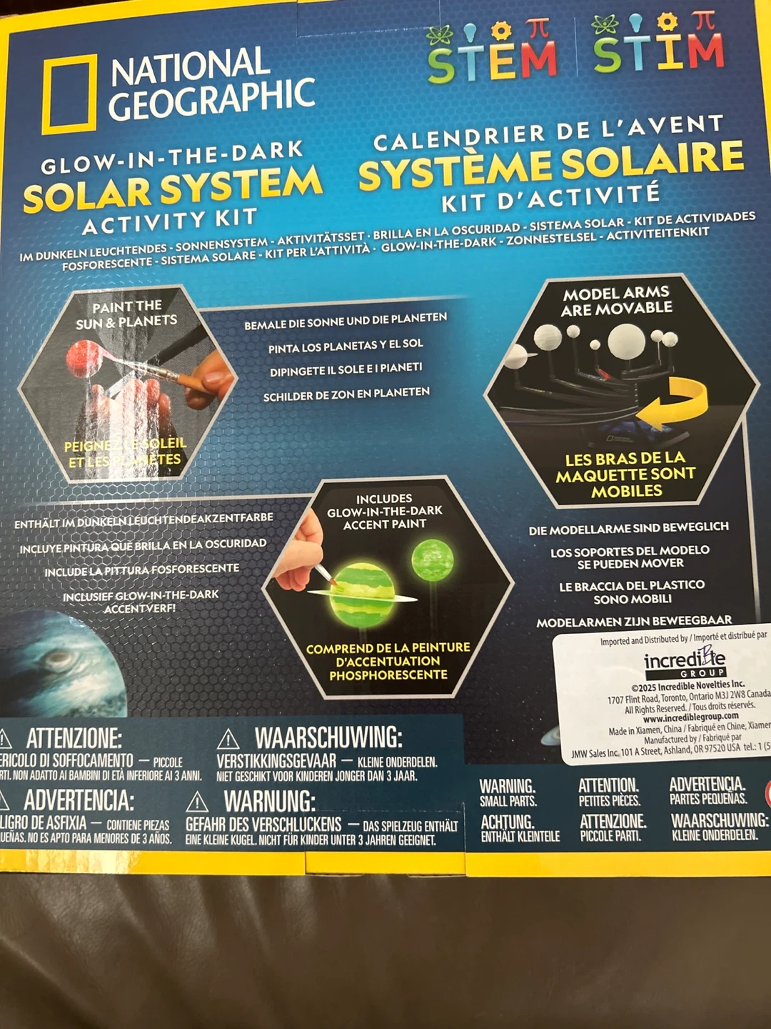 OPEN BOX National Geographic Glow-in-the-Dark Solar System Kit - photo 2