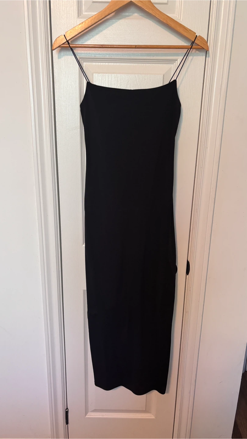 Zara Black Strap Midi Dress
