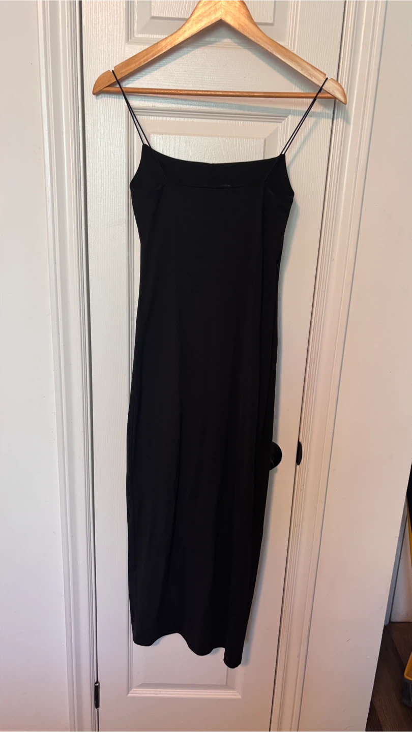 Zara Black Strap Midi Dress - photo 2