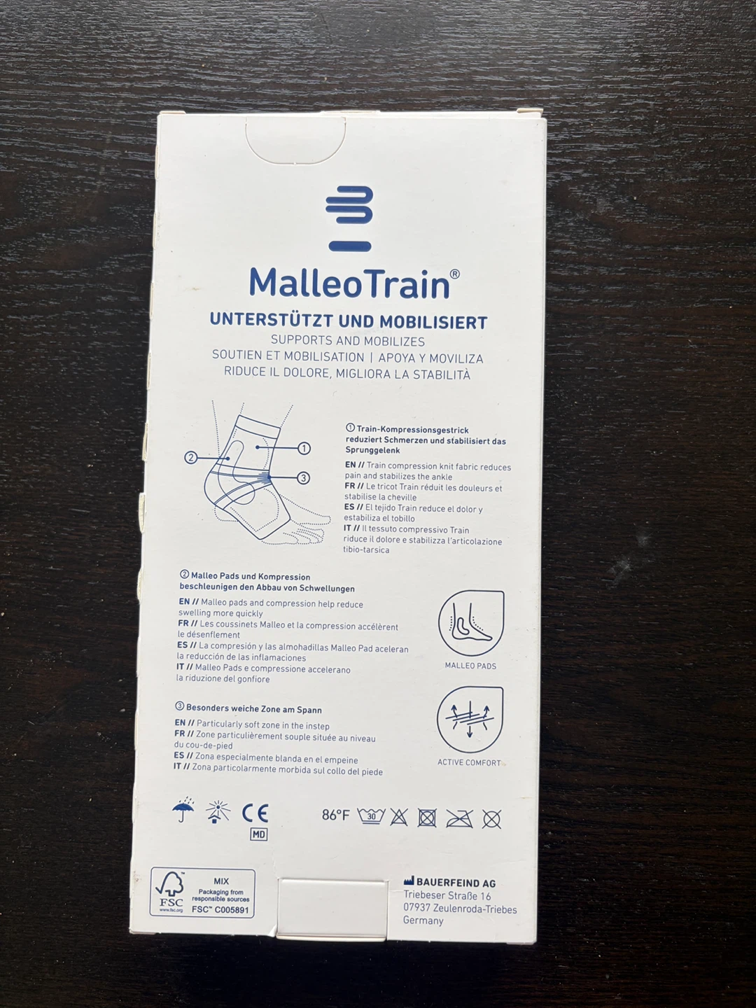 Bauerfeind MalleoTrain Ankle Support - Size 4 - photo 2
