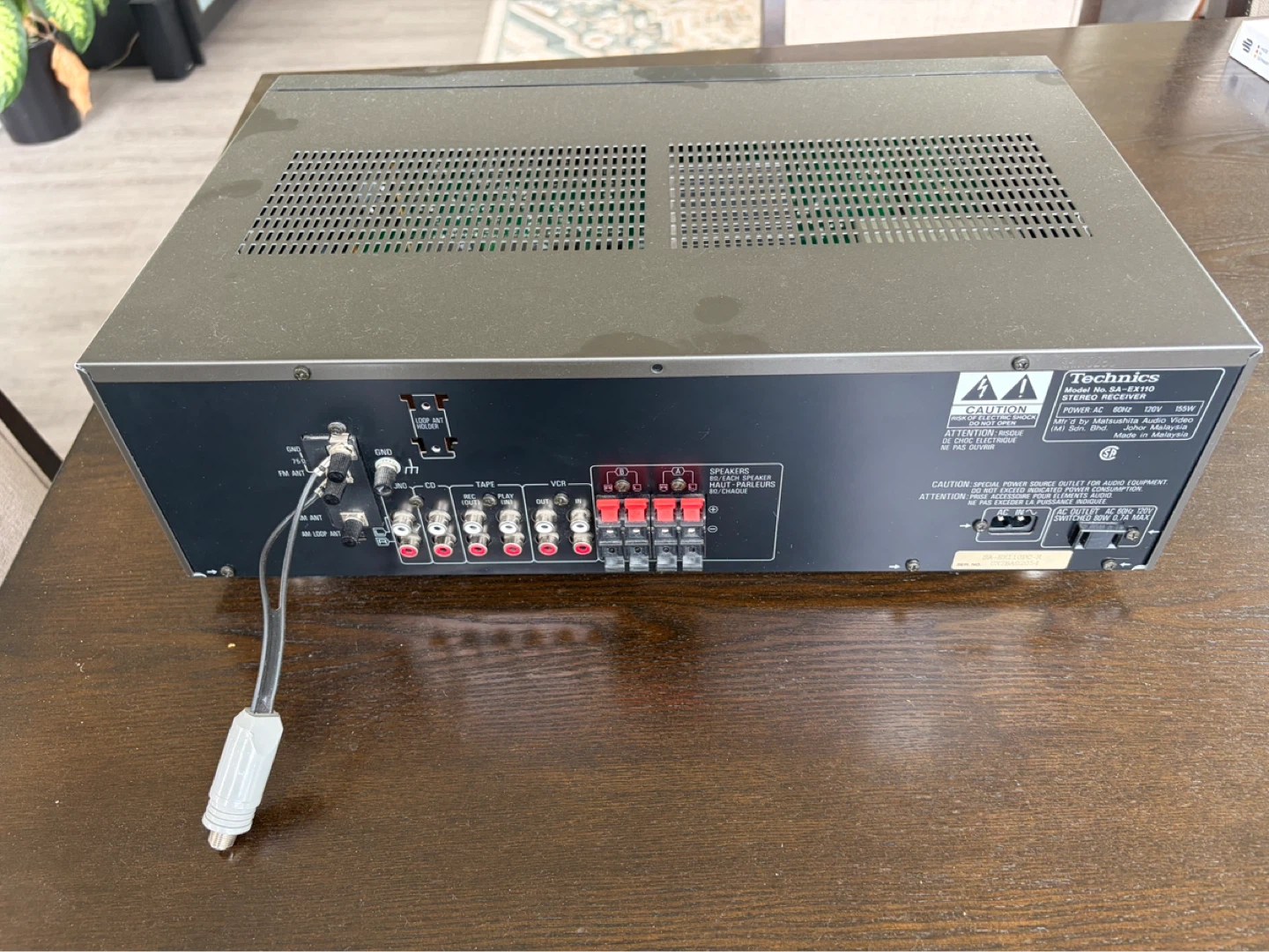 Technics SA-EX110 AV Control Stereo Receiver - 100W x 2 - photo 4