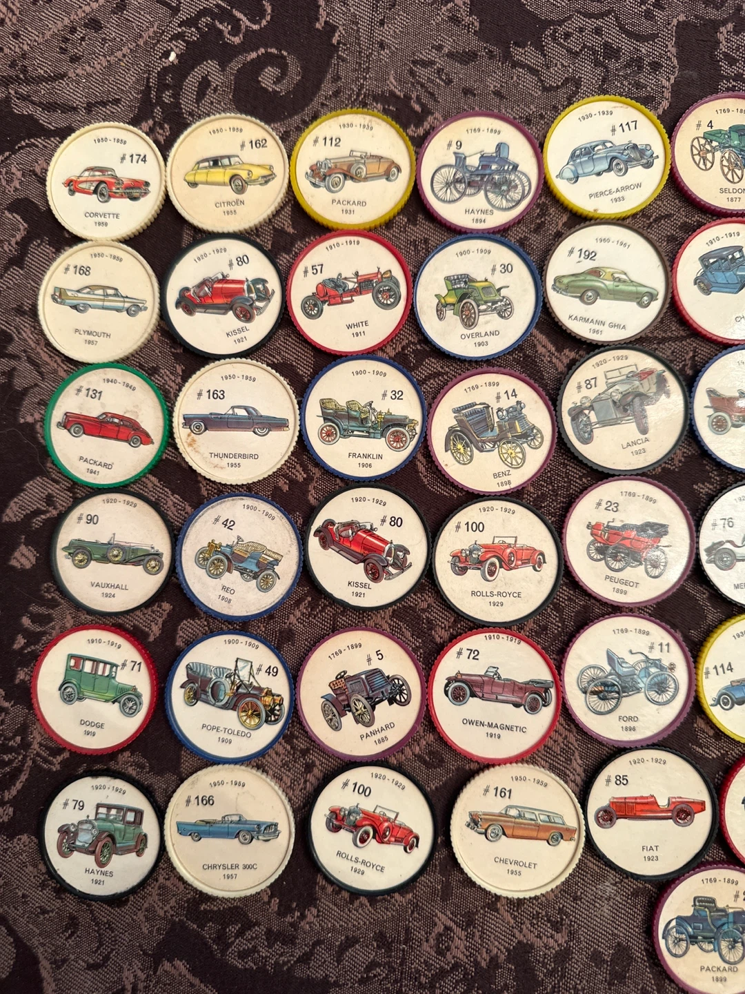 Collection of 68 Vintage Jello Car Picture Wheels - photo 2