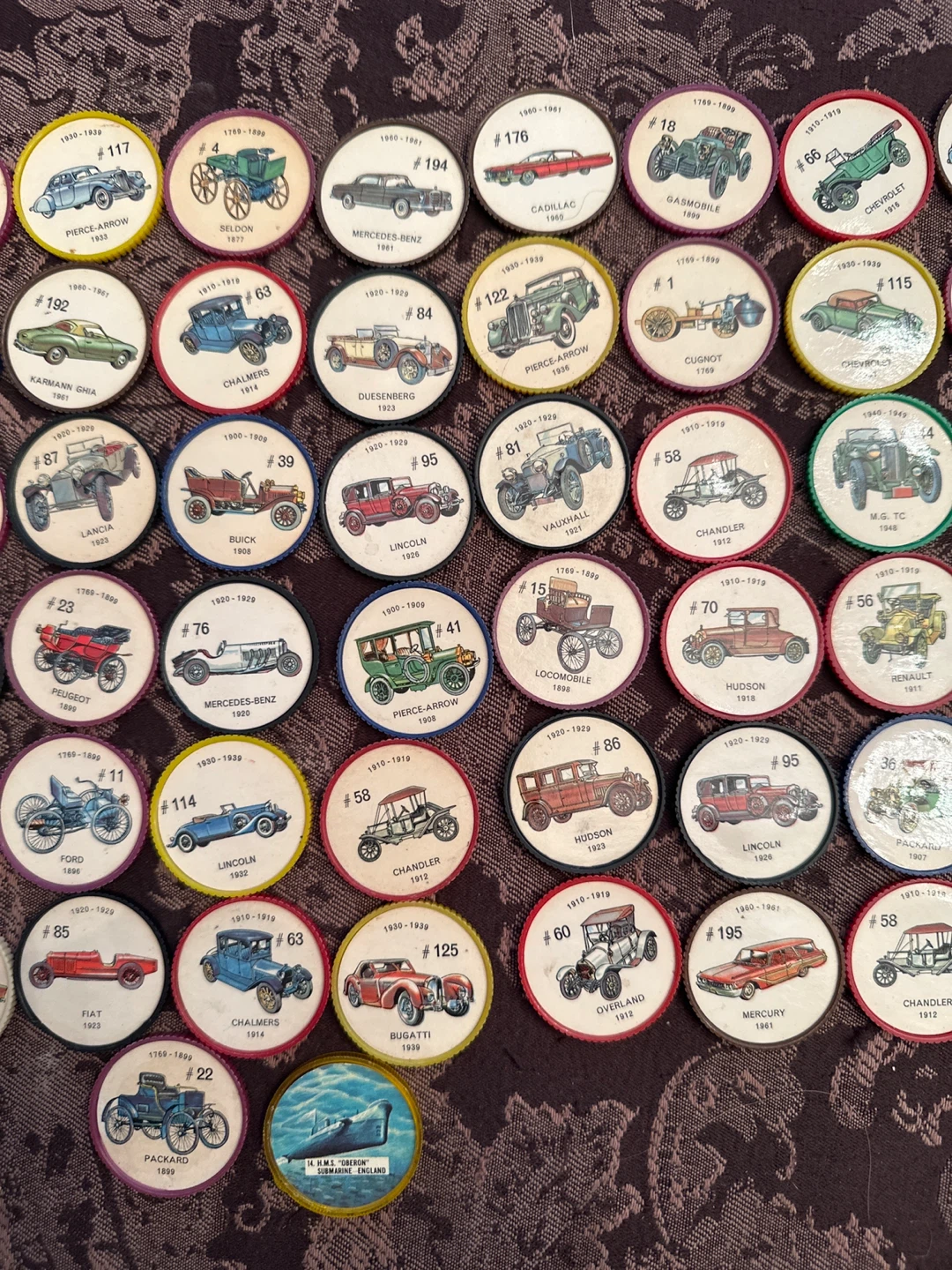 Collection of 68 Vintage Jello Car Picture Wheels - photo 3