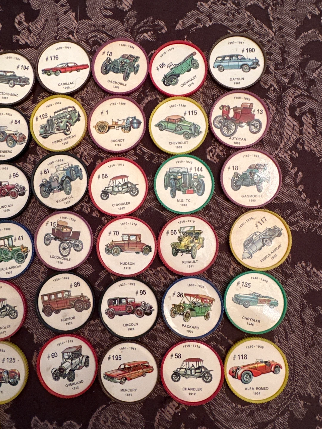 Collection of 68 Vintage Jello Car Picture Wheels - photo 4
