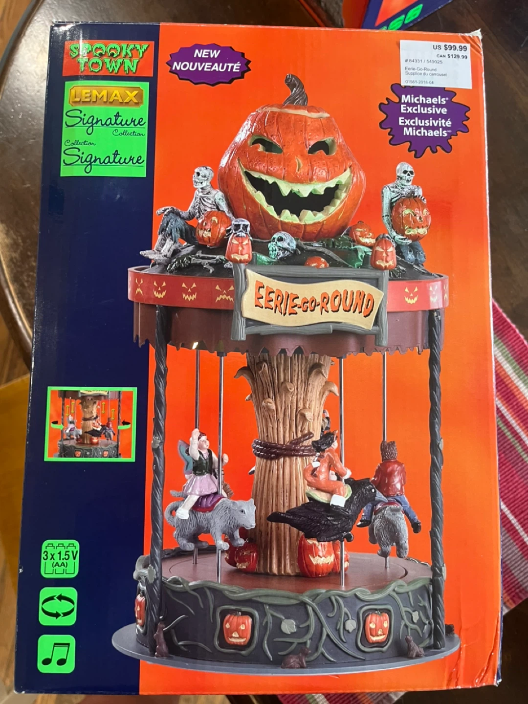 Lemax Spooky Town Eerie-Go-Round Halloween Carousel