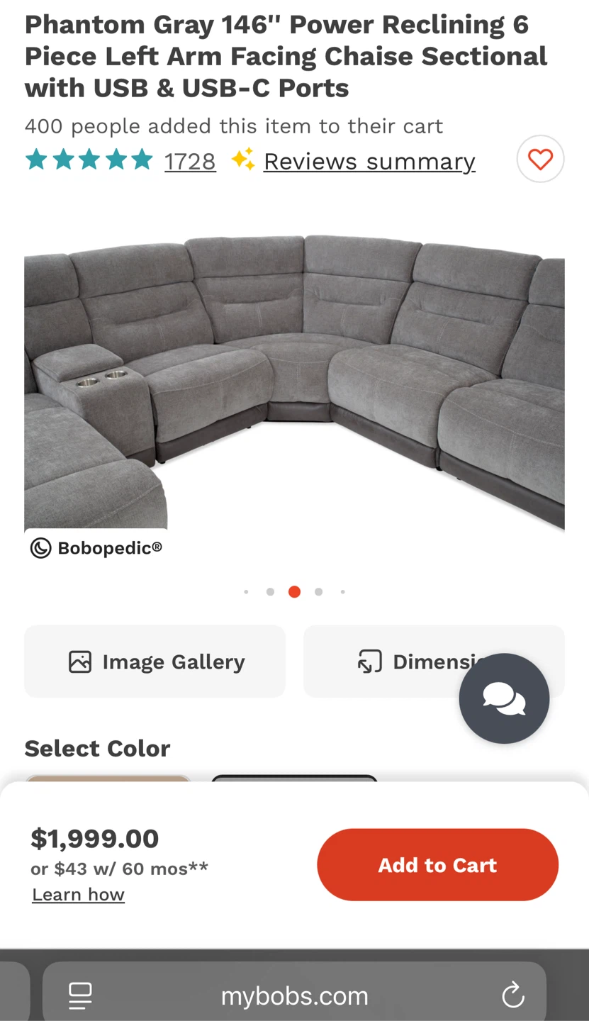 Power Reclining 6 Piece Sectional w/ USB Ports - photo 5