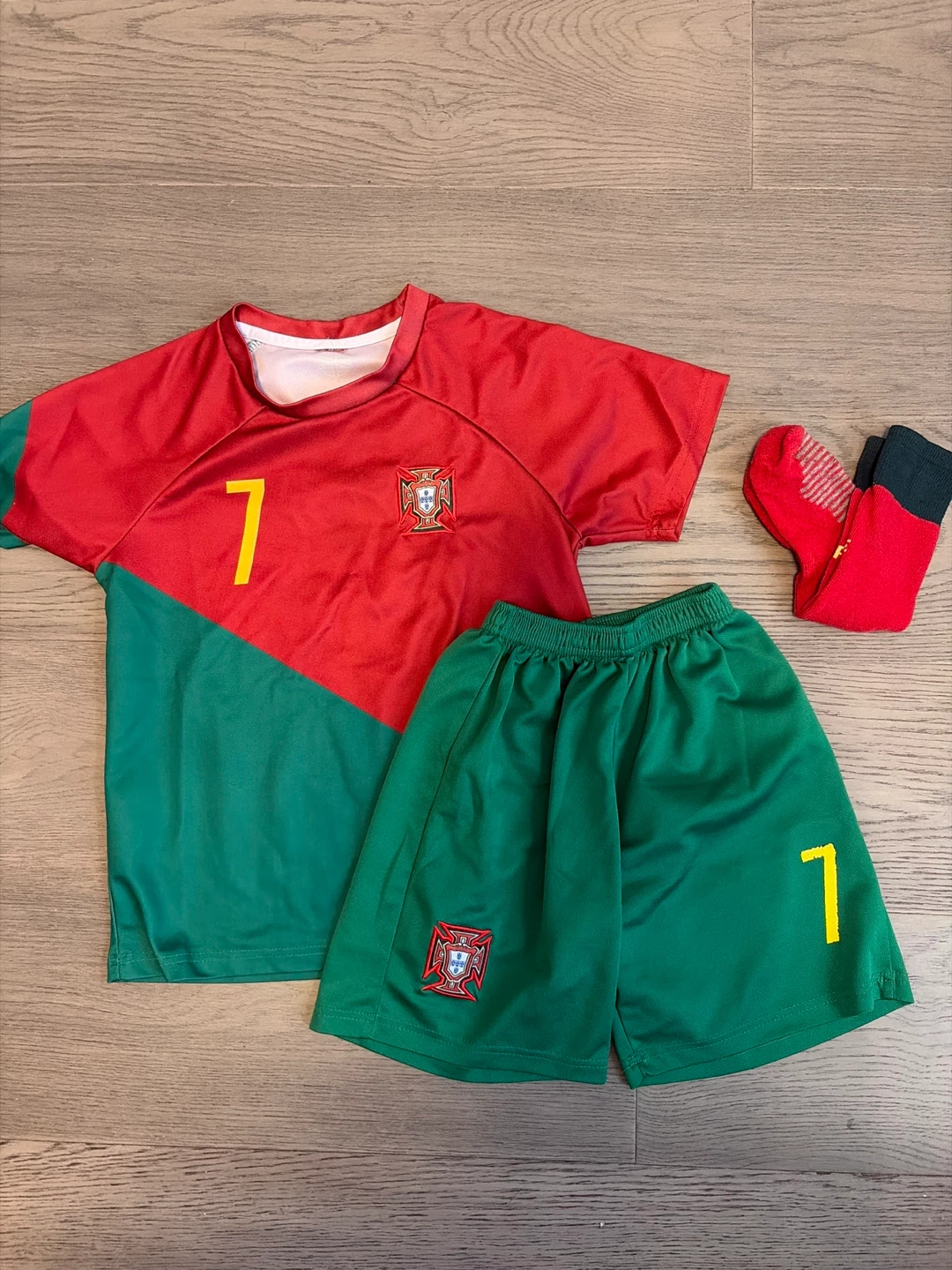Ronald’s soccer set with socks