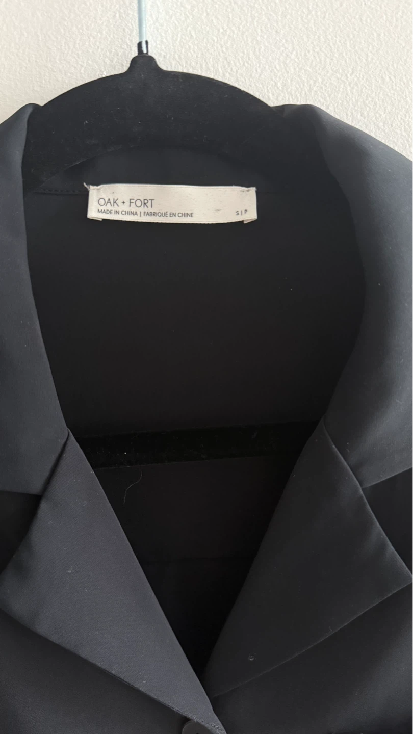Oak & Fort Crop Blazer Top - photo 2