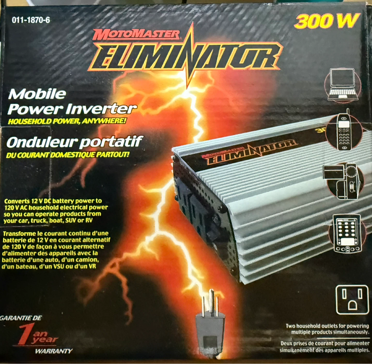 MotoMaster Eliminator 300W Mobile Power Inverter